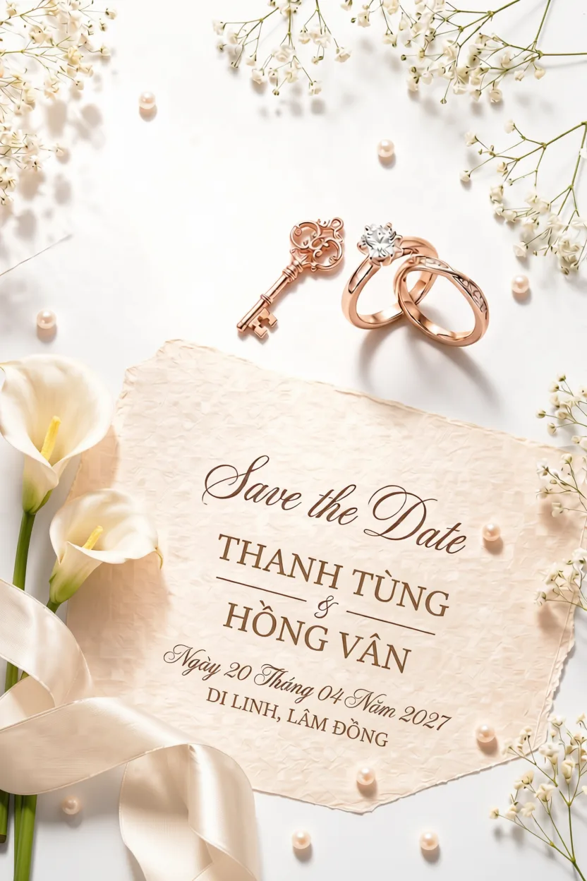 Bìa thiệp cưới